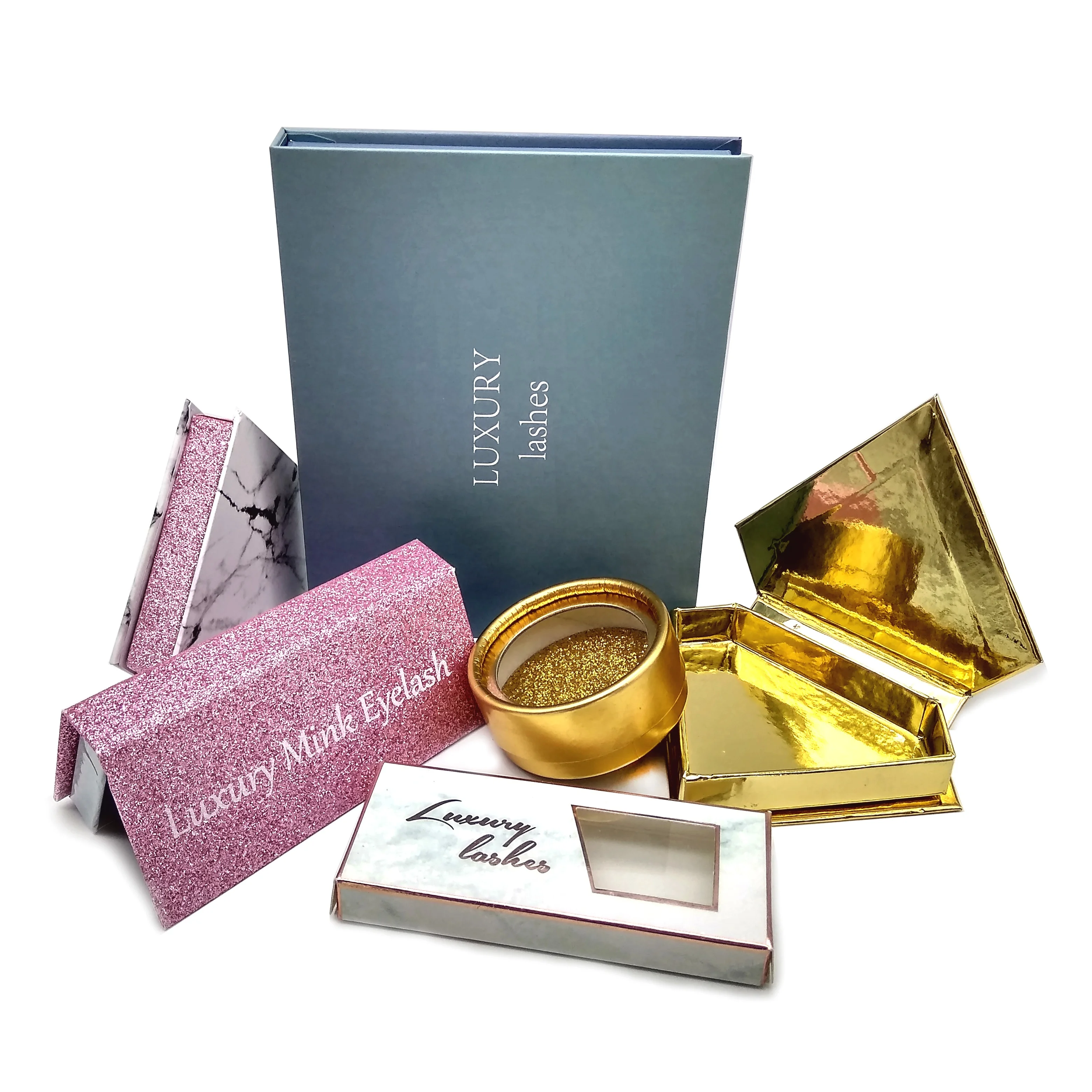 

2019 new premium own package mink false lashes for makeup, Natural black& colorful