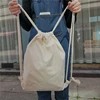Top quality printed recycled cotton muslin string drawstring packing bag