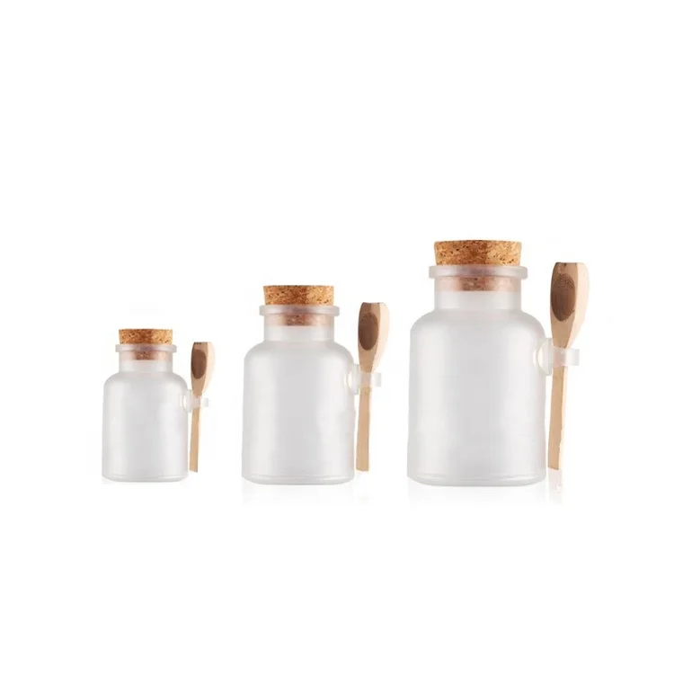 
Free samples 100ml 200ml 300ml round translucent clear matter plastic sugar scrub bath salt jar ABS container 