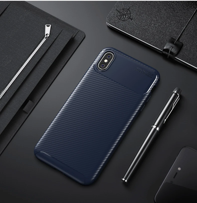 

Carbon Fibre Mobile Phone Case For iPhone 12 11 Pro Max SE 2020 6S 7S 8S Plus XS MAX XR Anti Shock Soft Back Cover For iPhone 12
