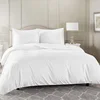 100%cotton plain sateen white 300TC 400TC duvet cover sets 5 star hotel product