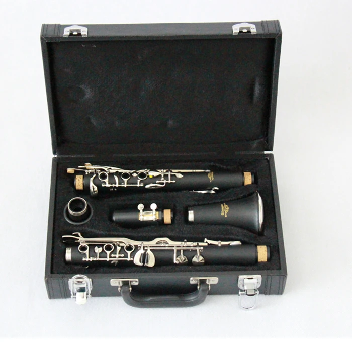 

G Key German System Nickel Plated Clarinet For Retail FCL-300, Black