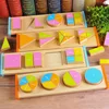 Wooden Puzzle Toddler Toys Shapes Sorter and Matching Wood Montessori Color Math Shapes Geometric Puzzles