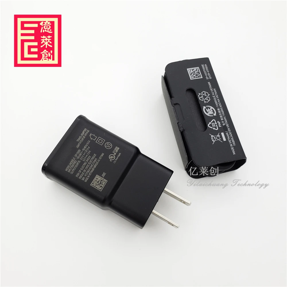 
For Samsung Galaxy S10 S10+ Note 9 s8 Fast charging Quick Travel Wall Charger with 1m Type C Data Cable set 