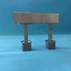 Deck post mounting adjustable brackets for railing accessories