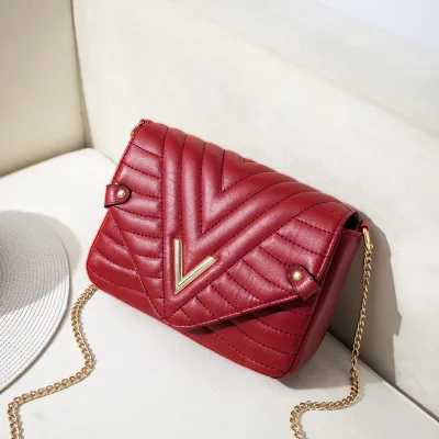 

2019 Fashion new handbags High quality PU leather Women bag Small chain Shoulder bag