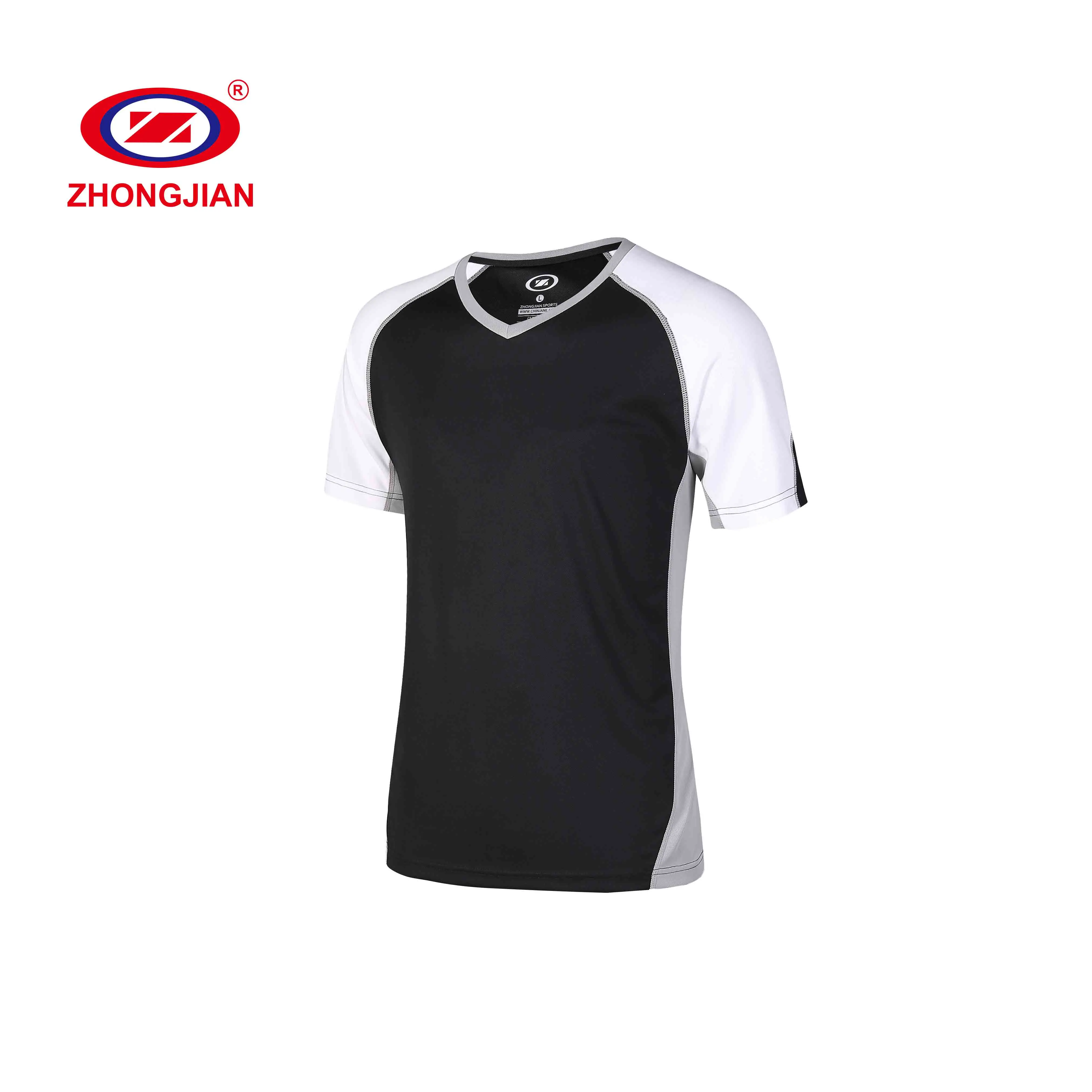 

Anti-friction Black Moisture Wicking Quick Drying Referee Basketball Shirts for Man Basketball Wear Basketball Tshirt Sportswear, Black,white