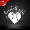 Read To ship Custom Hotfix Baseball Heart PVC PU Vinyl Designs for Tshirts
