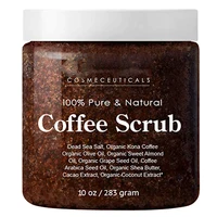 

100% Natural whitening coffee body scrub Exfoliator skin care private label