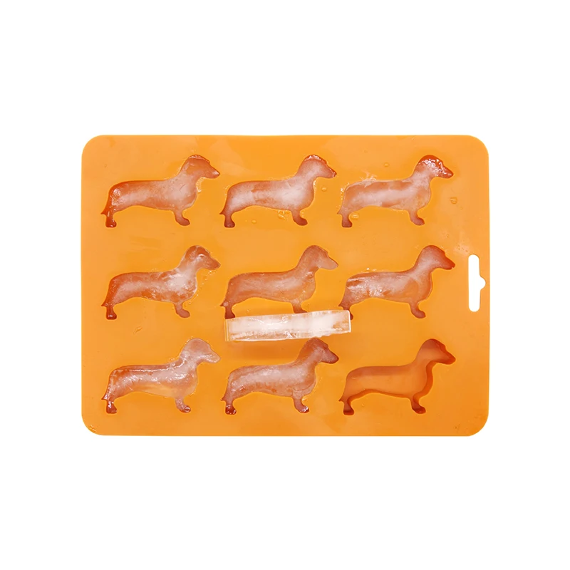 

Amazon Hot Dachshund Dog Shaped Silicone Ice Cube Tray