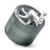 63MM 4parts Aluminum Alloy 4 Layer hand Smoke herb Grinder with jointed arm