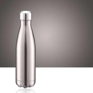 Image of Outdoor sports Vacuum Thermo Double Walled Stainless Steel Cola Shape Water Bottle