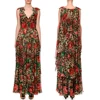 /product-detail/wholesale-women-polyester-chiffon-v-neck-sleeveless-rose-leopard-print-maxi-long-dresses-62081635492.html