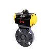 Spring Return Plastic Pneumatic Actuator PVC Butterfly Valve