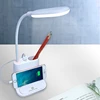 Multi-function Touch Switch USB Charging LED Desk Lamp with Phone Holder & Pen Holder