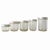 

100ml 200ml 300ml 330ml 500ml Cylinder Wide mouth glass canning mason jars