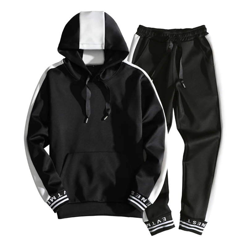 Sppring Hooded Casual Jogger Mens Sport Track Suit