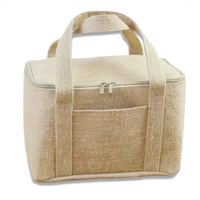 

jute cooler bag