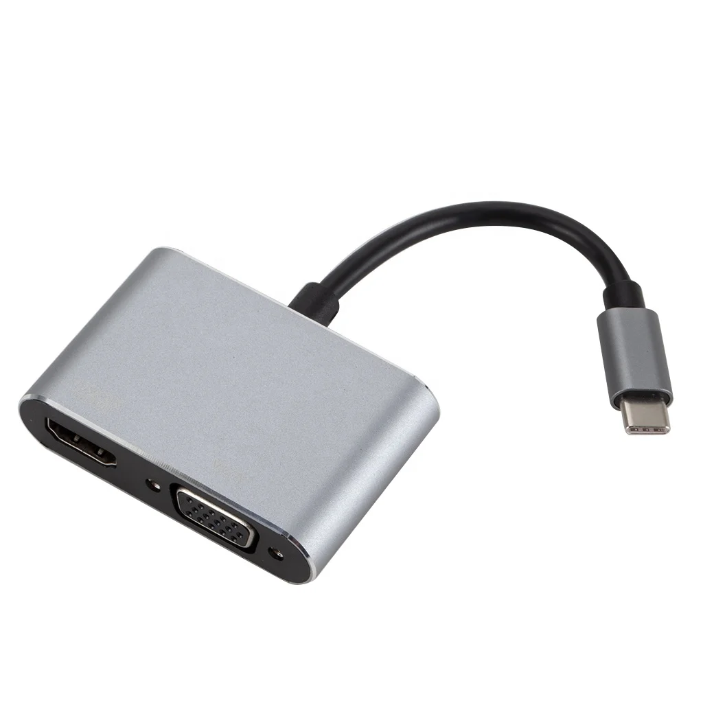 usb c to hdmi 4K VGA Adapter type c to vga HDMI Video Converter High quality usb c to hdmi adapter