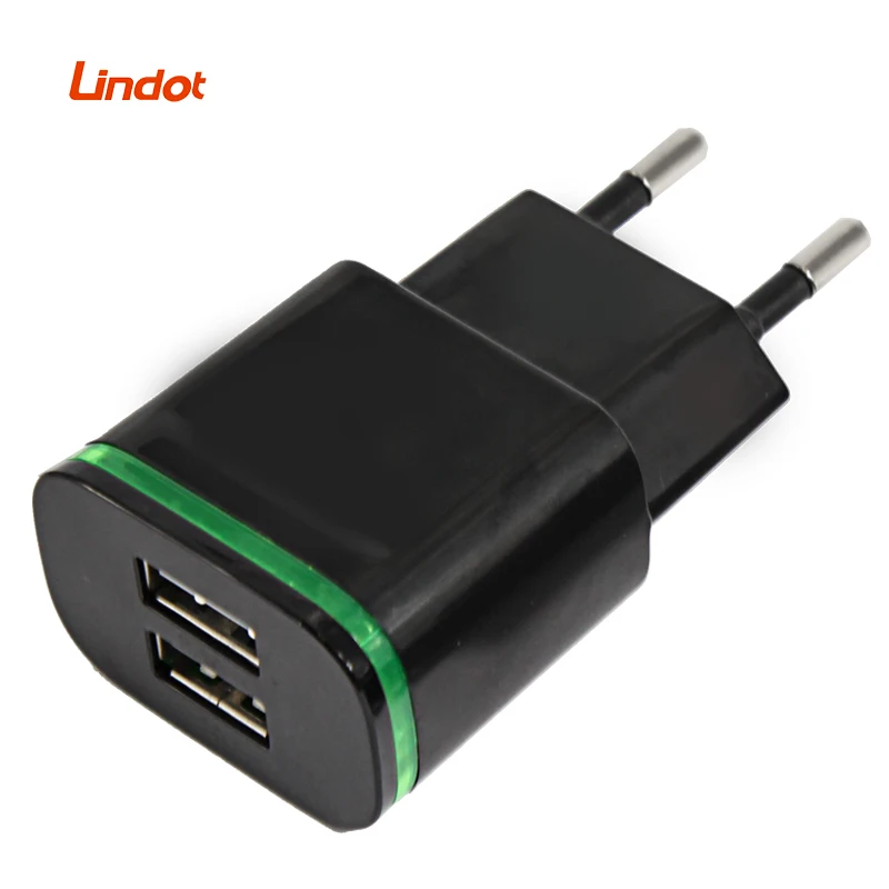 

2A LED USB Wall Charger Internal Mobile Phone Accessories and Parts, Black or white