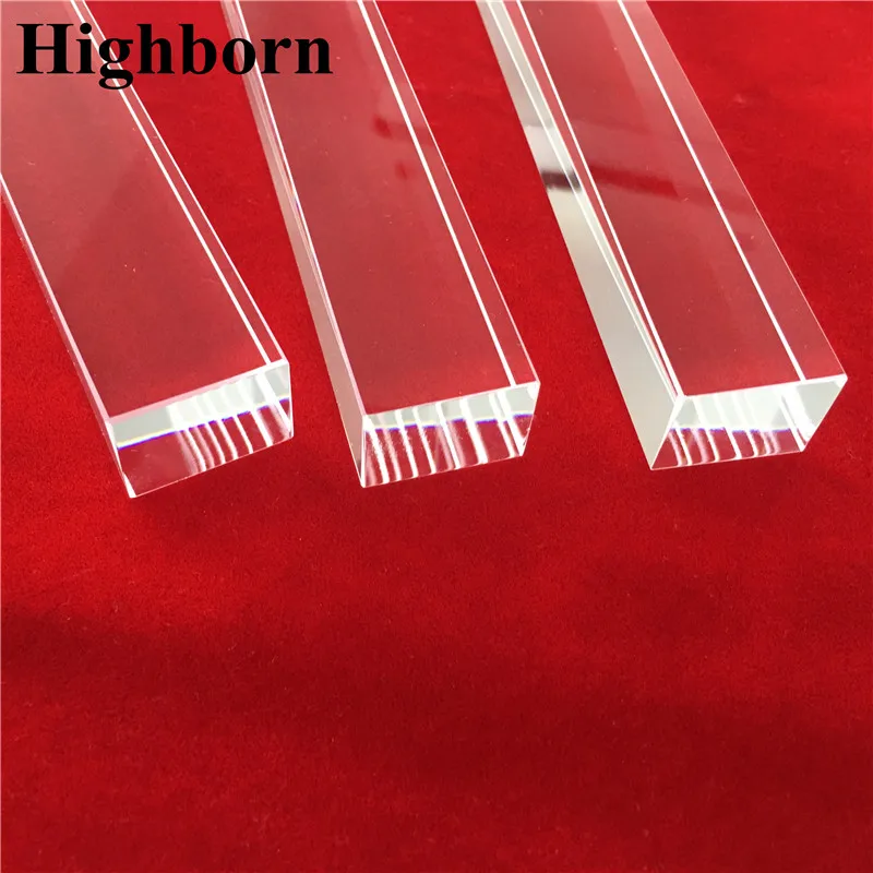 
Factory Supply High Purity Square Silica Quartz Stick Clear Fused Glass Rod 
