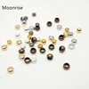 500/Lot End Beads Silver Gold Plated 1.5/2/2.5/3/3.5/4mm Dia Crimp Beads Alloy Beads For Jewelry Making Jewelry DIY Finding