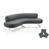 Oval Shaped Half Sofa Circle Settee Semicircular Sofas Leisure Sofa Round Combination Sofa Designer (HY-sofa02)