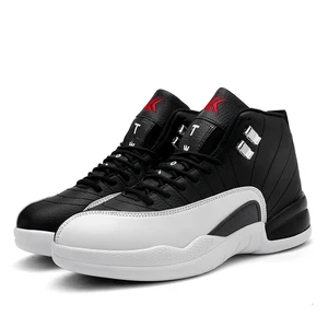 2019 hot high top basketball shoes Genuine leather Sports sneakers for men