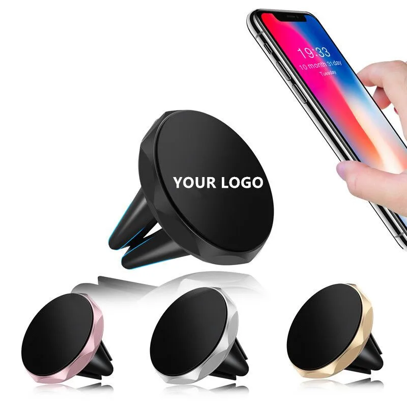 2020 New Arrival Quick Snap Strong Magnet Custom logo Air Vent Cell Phone Holder Magnetic Car Mount