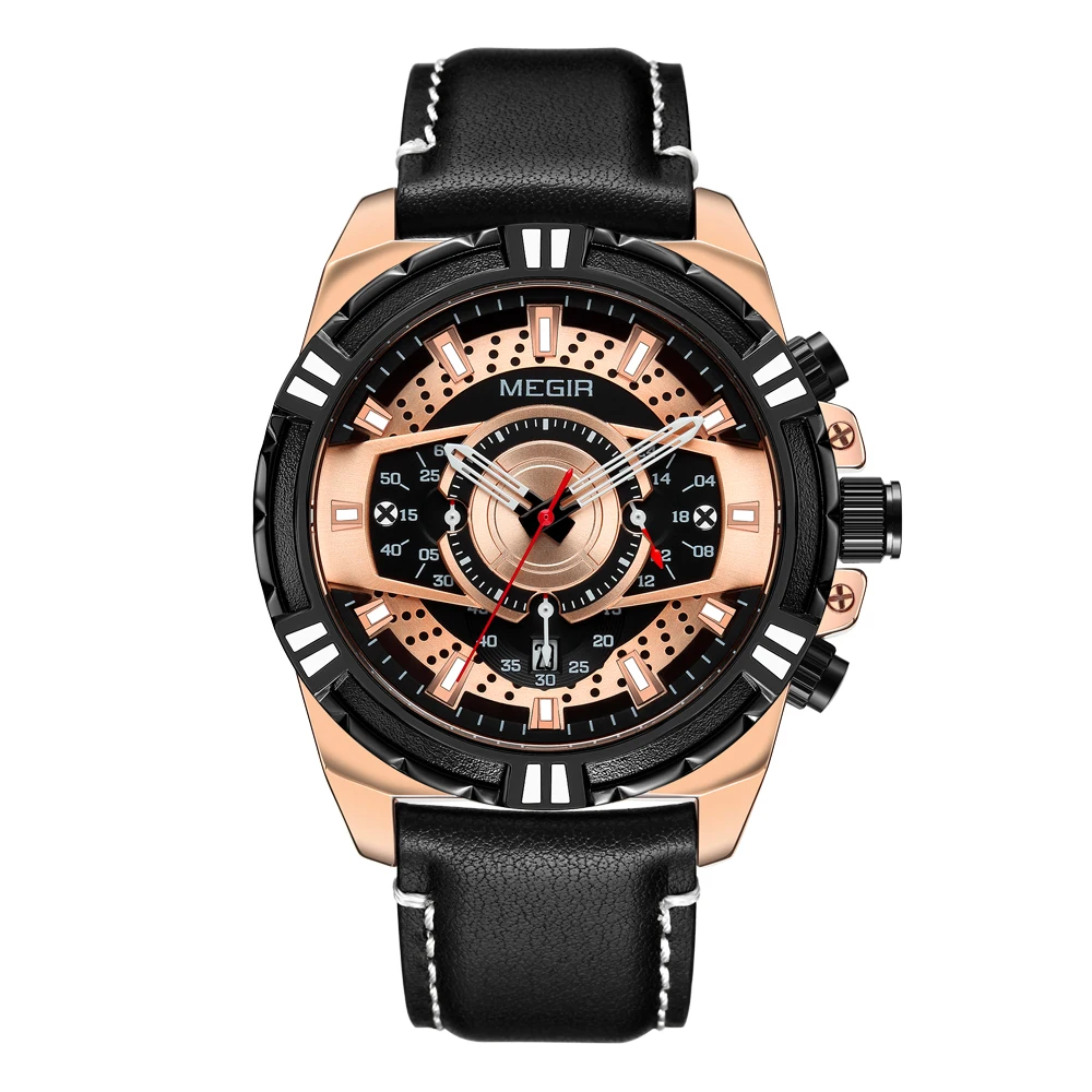 

New Arrival Megir Watch 2118 Chronograph Sport Quartz Wrist Watch For Men