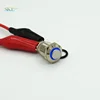 12mm 5V Blue LED Momentary 4 Pins 1NO Brass Nickel Plated anti vandal High Actuator Mini Metal Push Button Switch