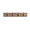 Mayco Modern Decorative 3d Resin Wooden Frame Metal Hooks Coat Rack Corner Wall Hook