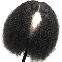

Glueless 13*6 lace front wig with deep parting space 100% Curly Human Hair Wigs afro kinky curl lace wig with baby hair