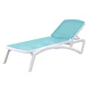 Outdoor beach cabana hotel swimming pool plastic pool chair