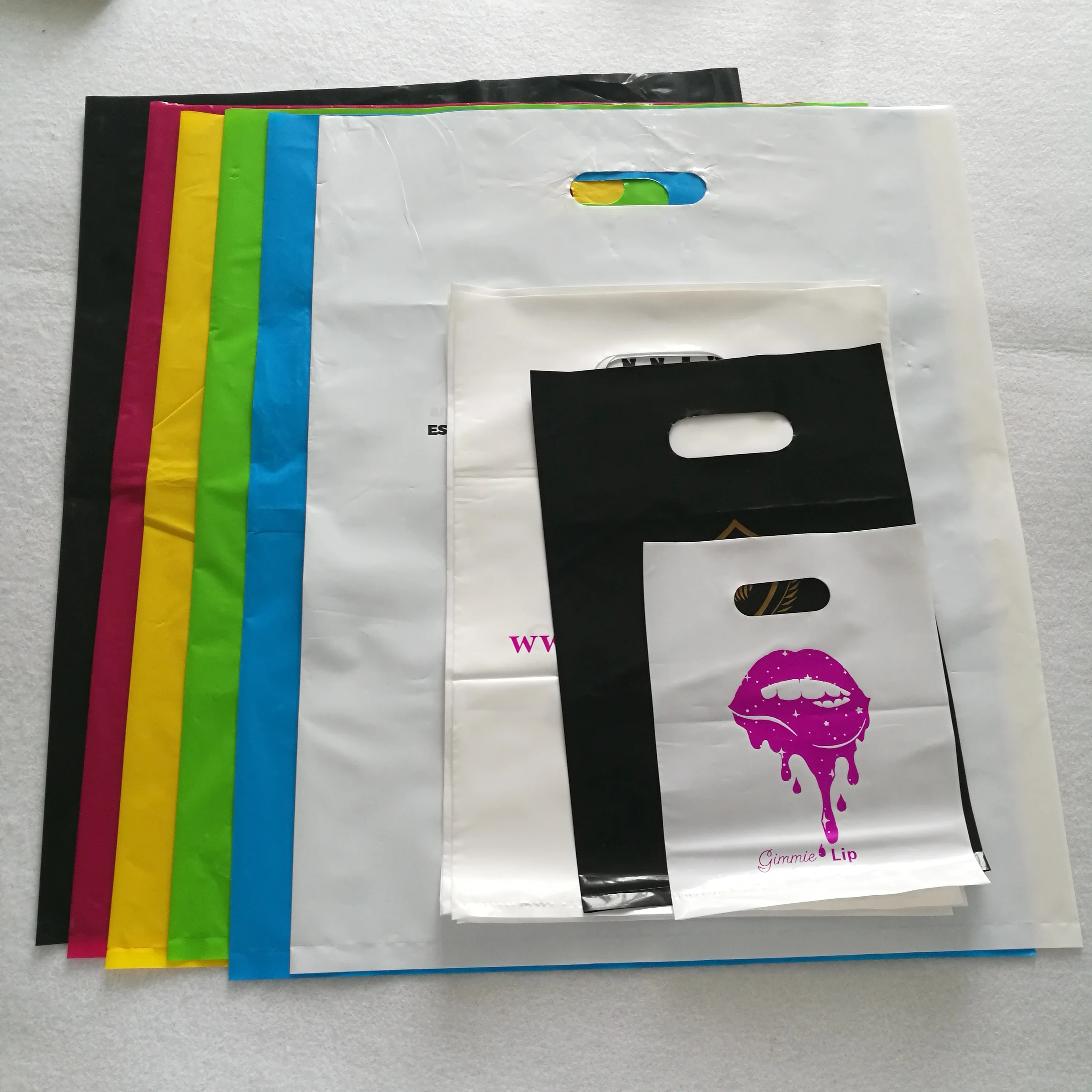 

LDPE Plastic Type and Heat Seal Sealing custom shopping plastic bag with handle