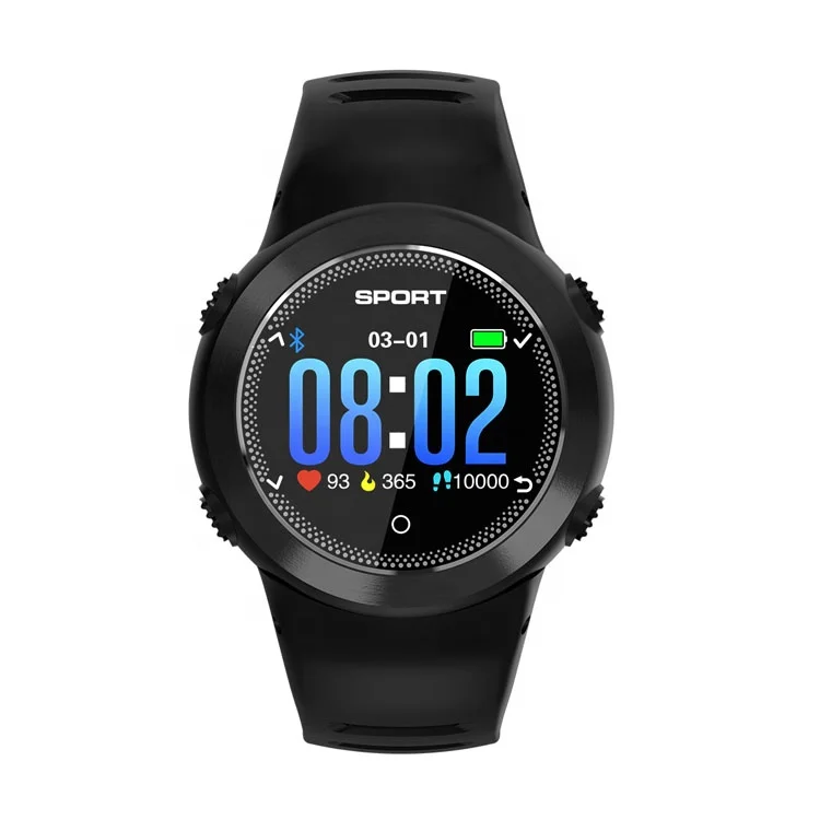 

2019 Hot Sales Latest Design Support IOS & Android Waterproof GPS Heart Rate Smart Watch, Black or white