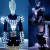 Future Female Soldiers LED Robot Suit, Illuminated LED Clothing / Light Up Dress / luminous costume