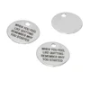 Motivational charm When you feel like quitting remember why you started Stainless steel message Charm pendant 20mm
