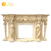 Hot selling natural stone fireplace mantel with High Quality