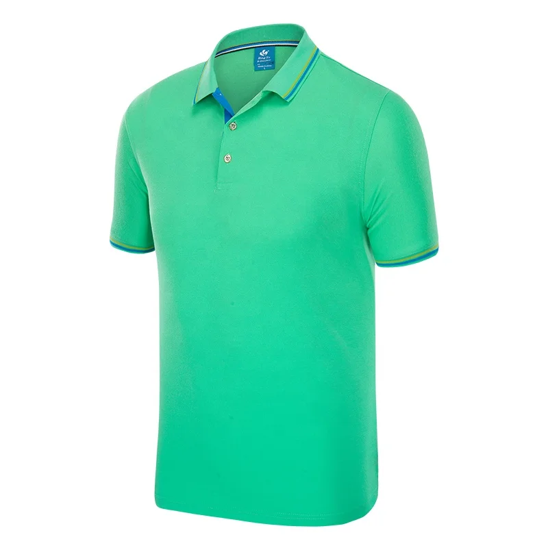 

Cotton Couple Shirt Summer Business Casual Lapel Man Polo T-shirt, Custmized