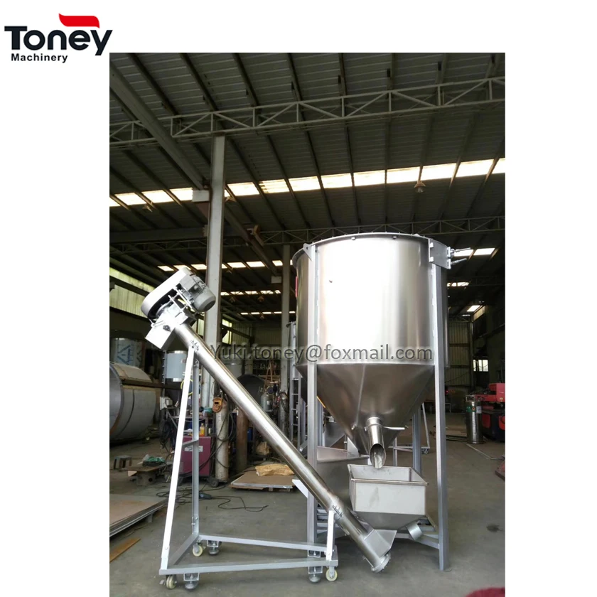 
vertical plastic material color mixer with 500kg capacity 