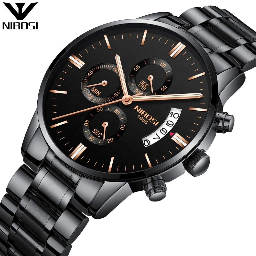 

NIBOSI 2309 Men Watch Top Brand Fashion Relogio Masculino Military Quartz Wrist Hot Clock Male Sports dropshipping