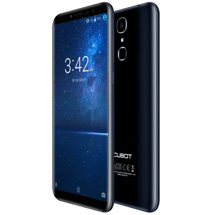 

Hot sale drop shipping CUBOT X18 3GB ram 32GB rom Fingerprint 5.7 inch Android 7.0 MTK6737T Quad-Core mobile phones 4g, Blue;black