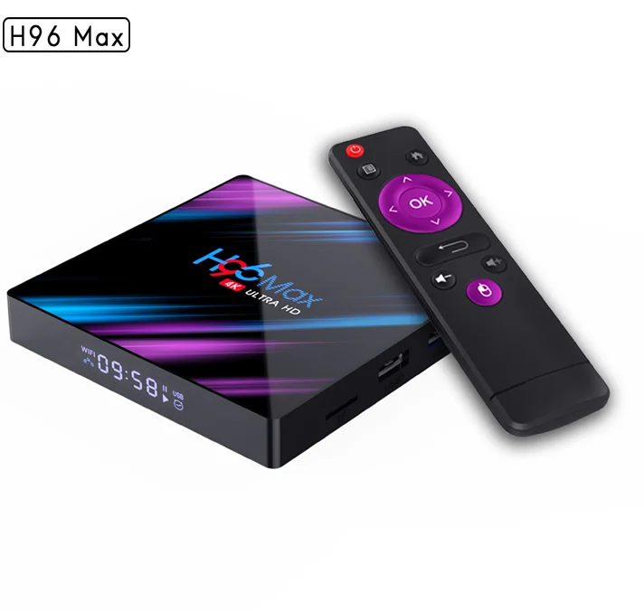 Smarture H96 MAX RK3318 Android 9.0 OS Rockchip RK3318 CPU 2.4G&5G WiFi BT 4.0 Google Play Store RKMC 18.0 Media Player