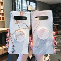 

For Samsung Galaxy S10 Case Marble Phone Case For Samsung S10e S10 S9 S8 Plus S7 Note10 9 8 Cover Stand Holder Silicon Coque