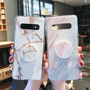For Samsung Galaxy S10 Case Marble Phone Case For Samsung S10e S10 S9 S8 Plus S7 Note10 9 8 Cover Stand Holder Silicon Coque