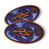 Custom garment label 3d flock embroidery patch for clothing