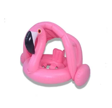 

Hot Sales China Manufacturer Flamingo PVC Inflatable Baby Swimming Pool Float Circle Ring with Seat Awning for Baby & Child, Customized