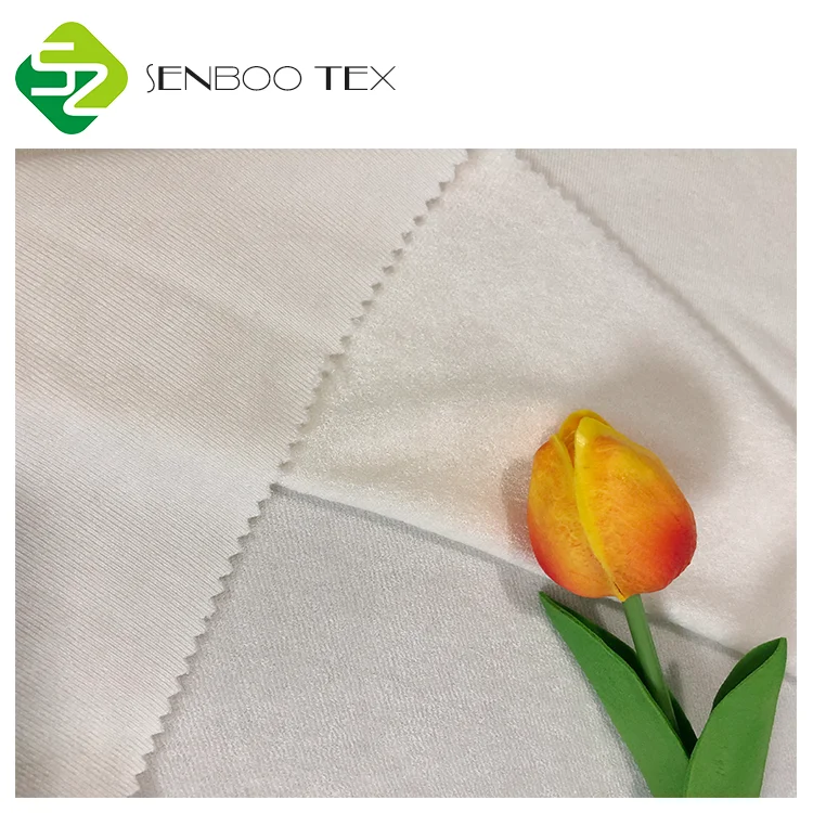 
Uncololored 100% Organic bamboo velvet fabric one side terry wholesale Soft For Baby hooded towel  (62099621192)