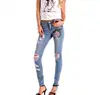 Factory OEM Skinny Jeans Woman Pants High Waist Jeans Sexy Slim Elastic Denim Womens Jeans with holes